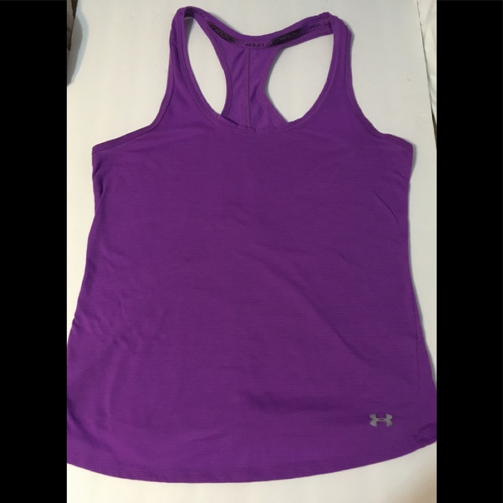 Purple Under Armour run tank